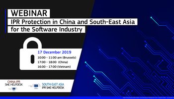 Webinar - IPR Protection in China and South-East Asia for the Software Industry